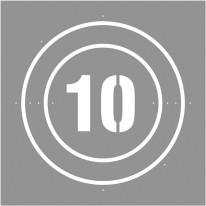 Pochoir Vitesse limitée à 10 km/h