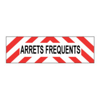 Plaque véhicule ARRETS FREQUENTS