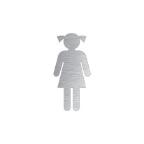 Pictogramme toilettes garçons découpé en aluminium