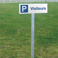 Kit de panneau de Parking Visiteurs en aluminium p