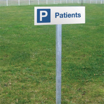 Kit de panneau de Parking Patients en aluminium pl