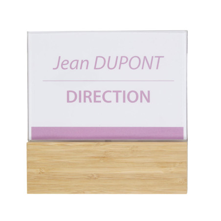 Plaque de porte Bois Modulable - Gamme Wood®