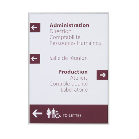 Signalétique de porte modulable - Slide