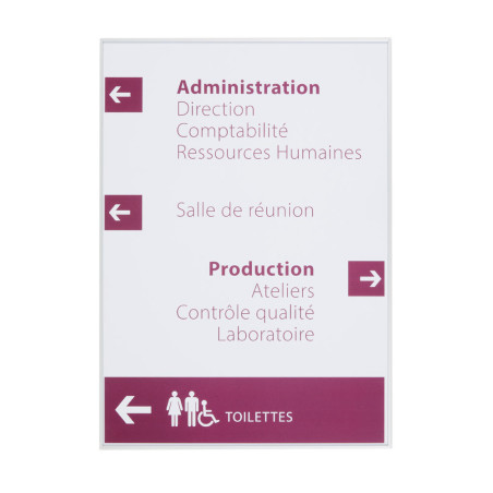 Panneau directionnel modulable - Slide