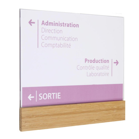 Plaque de porte Bois Modulable - Gamme Wood® Plaque de porte Bois Modulable - Gamme Wood®