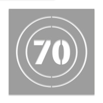 Pochoir Limitation de vitesse - 70 km/h