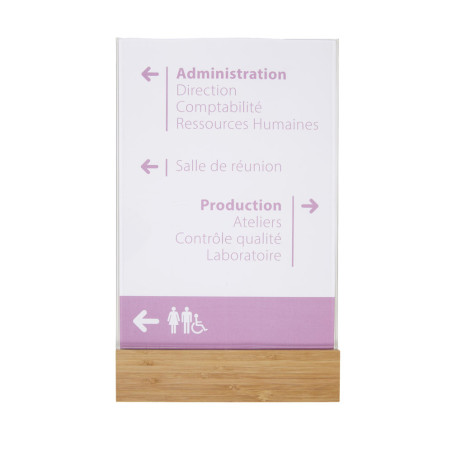 Plaque de porte Bois Modulable - Gamme Wood®