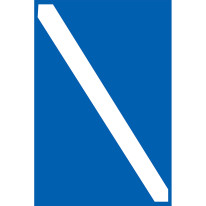 Panneau fluvial Fin d´une interdiction ou d´une obligation - E11