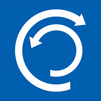 Panneau fluvial Indication d´une aire de virage de la voie où le signal est placé - E8