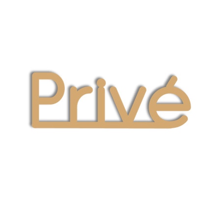 Gamme Or PVC 3.2 mm - texte Privé