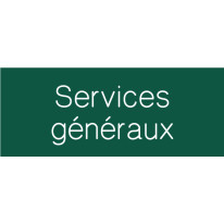 Signalétique gravée Services généraux- Gamme Couleur