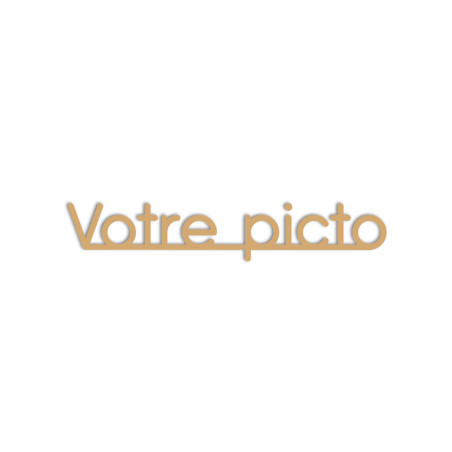 Gamme Or PVC 3.2 mm - picto personnalisé