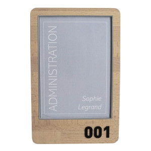 Plaque de porte - Gamme Frame avec relief