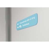 Plaque Directionnelle personnalisée H 140 x L 420 mm - Touchy®