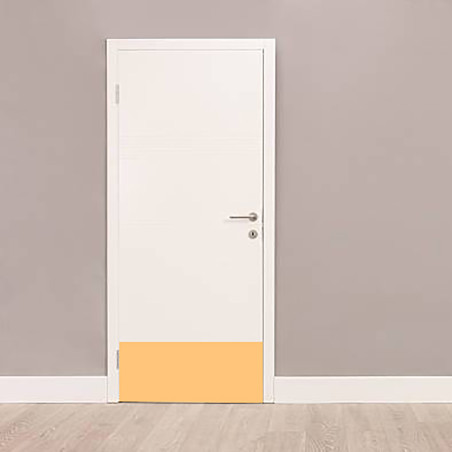 Plaque de bas de porte beige