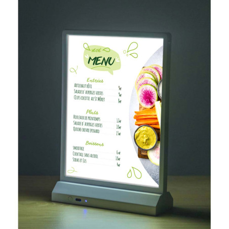 Porte-affiche à poser LED