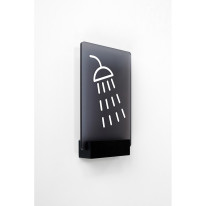 Plaque de porte H150 x L100 - Douche - Fixation pince - Gamme ICE