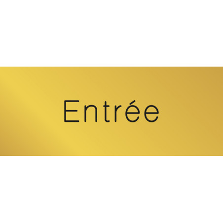 Signalétique gravée Entrée - Gamme Métal