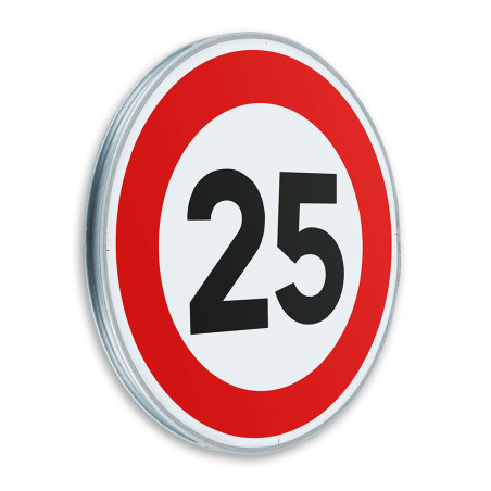 Panneau Limitation de vitesse 25 km/h - B14 - Gamme standard - Classe 1 Panneau Limitation de vitesse 25 km/h - B14 - Gamme standard - Classe 1