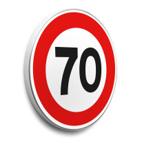 Panneau Limitation de vitesse 70 km/h - B14 - Gamme standard - Classe 1