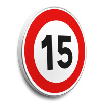 Panneau Limitation de vitesse 15 km/h - B14 - Gamme standard - Classe 1