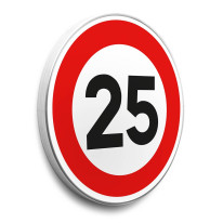 Panneau Limitation de vitesse 25 km/h - B14 - Gamme standard - Classe 1