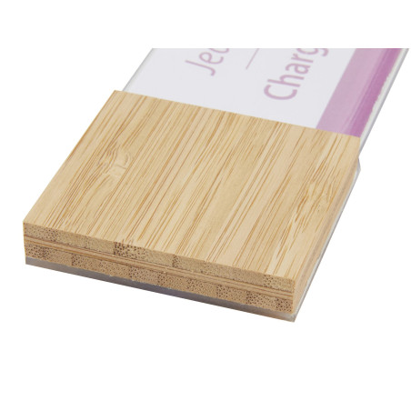 Plaque de porte Wood - format étiquette