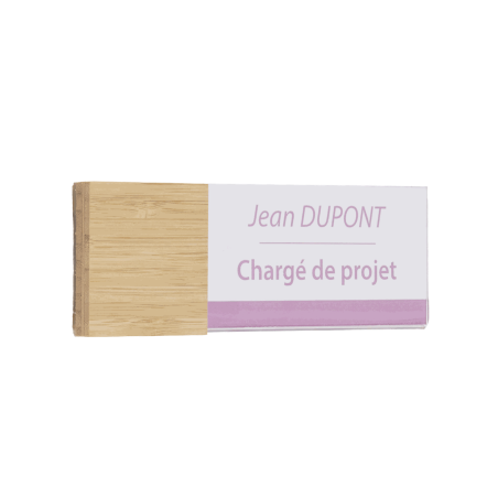 Plaque de porte Wood - format étiquette Plaque de porte Wood - format étiquette