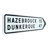 Panneau de position - type D21a (2 lignes) - Gamme standard - Classe 1