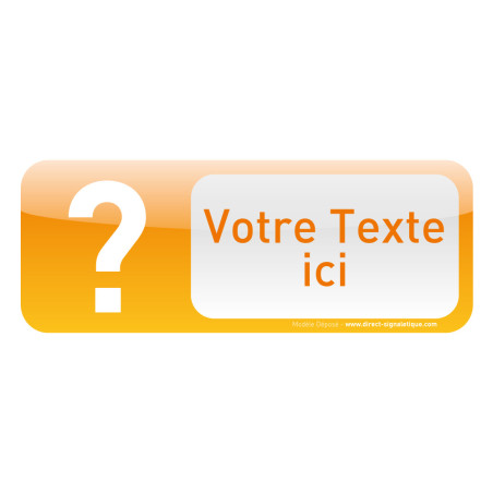 Plaque de porte Text´Icone® - Personnalisée Plaque de porte Text´Icone® - Personnalisée