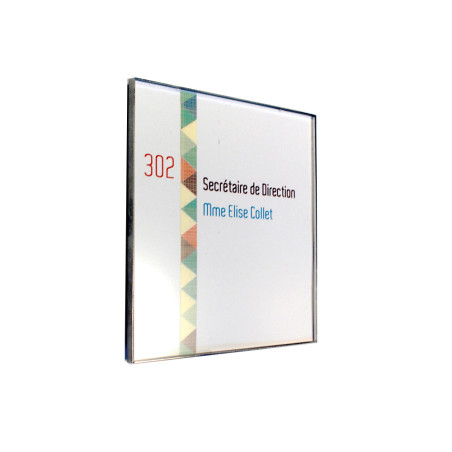 Plaque de porte modulable - Steel