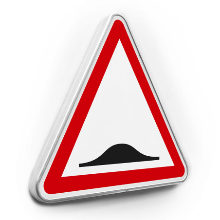 Panneau de danger Ralentisseur dos d´âne - A2b - Gamme standard - Classe 1