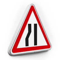 Panneau Chaussée rétrécie par la gauche - A3b - Gamme standard - Classe 1