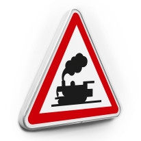 Panneau de danger Passage à niveau sans barrière - A8 - Gamme standard - Classe 1