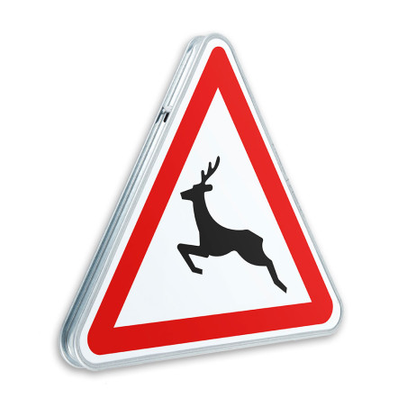 Panneau de danger Passage d´animaux sauvages - A15b - Gamme standard - Classe 1 Panneau de danger Passage d´animaux sauvages - A15b - Gamme standard - Classe 1