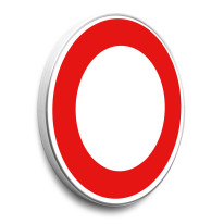 Panneau Circulation interdite - B0 - Gamme standard - Classe 1