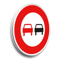 Panneau Interdiction de dépasser - B3 - Gamme standard - Classe 1