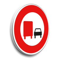 Panneau Interdiction de dépasser - B3a - Gamme standard - Classe 1