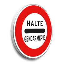 Panneau Arrêt gendarmerie - B5a - Gamme standard - Classe 1