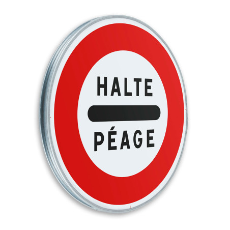 Panneau Arrêt péage - B5c - Gamme standard - Classe 1 Panneau Arrêt péage - B5c - Gamme standard - Classe 1