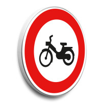 Panneau Accès interdit aux cyclomoteurs - B9g - Gamme standard - Classe 1