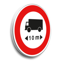 Panneau Limitation de longueur - B10a - Gamme standard - Classe 1