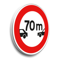 Panneau Distance à respecter - B17 - Gamme standard - Classe 1