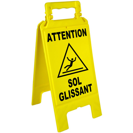 Chevalet de signalisation jaune - Direct Signalétique Chevalet de signalisation jaune - Direct Signalétique