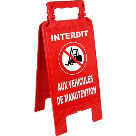 Chevalet de signalisation rouge - Direct Signalétique