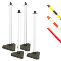 Poteaux quatro pied plastique léger - Direct Signalétique