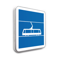 Panneau Passage de Tramways - C7 - Gamme standard - Classe 1