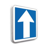 Panneau Circulation à sens unique - C12 - Gamme standard - Classe 1