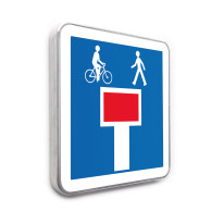 Panneaux Impasse sauf pour piétons et cyclistes - C13d - Gamme standard - Classe 1