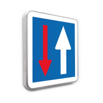 Panneau Priorité par rapport à la circulation venant en sens inverse - C18 - Gamme standard - Classe 1